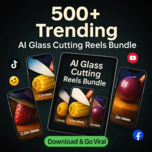 500+ Viral AI Glass Cutting Vlogging